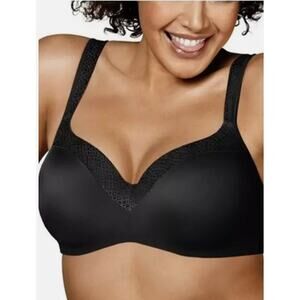 Playtex Black Underwire 4 Way Support Size 38D NWT